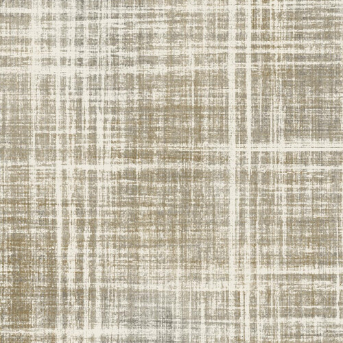 Brushed Check Tweed Fabric Effect Wallpaper Beige Cream Paste The Wall Vinyl 2