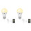 2X  RGB USB LED Bulb - Rechargeable, Dimmable  Bulb E27 with Timing Cordless Battery Operated Light Bulb 1