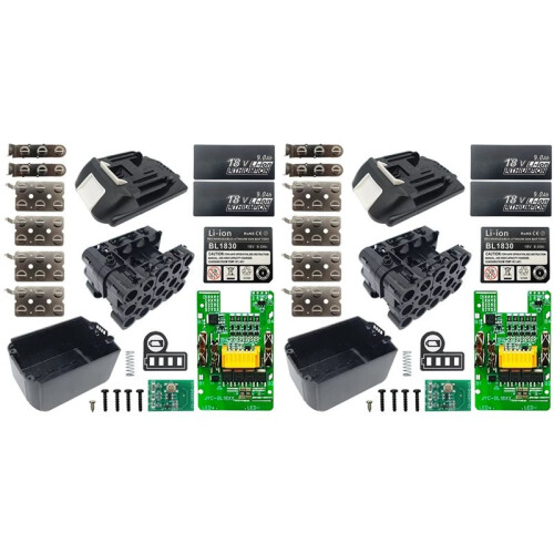2X BL1890B Lithium Battery Case BMS PCB Balance Charging Protection Board Shell for  18V BL1860 9.0Ah