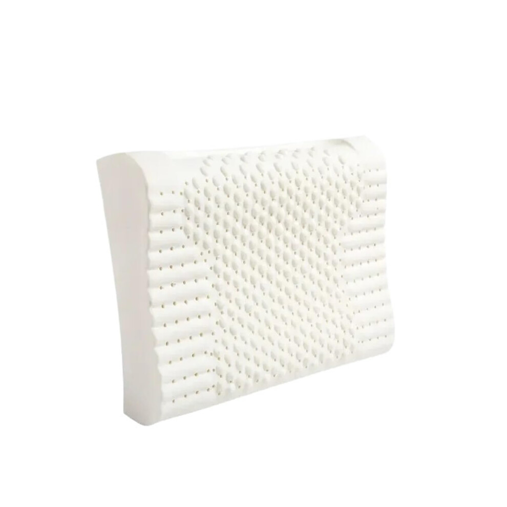 Latex Cervical Neck Pillow for Sleeping, Orthopedic Latex Pillow for Neck Pain Relief, Large Particle Size