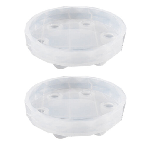 2X New   Resin Table Mold Silicone Mold Epoxy Mold Exhibition Table Mold Diy Crafting Tools(Molds Only) 1