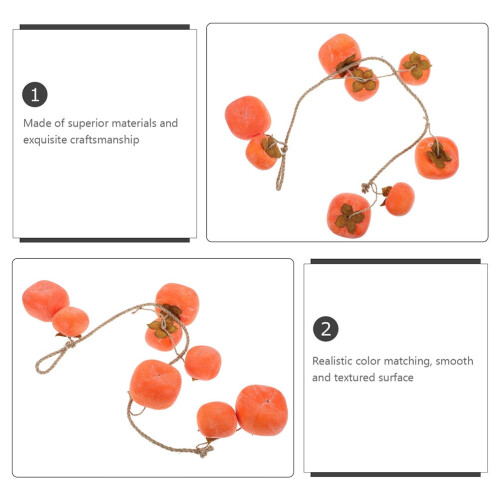Kunstig Persimmon-dekoration til Thanksgiving og 2
