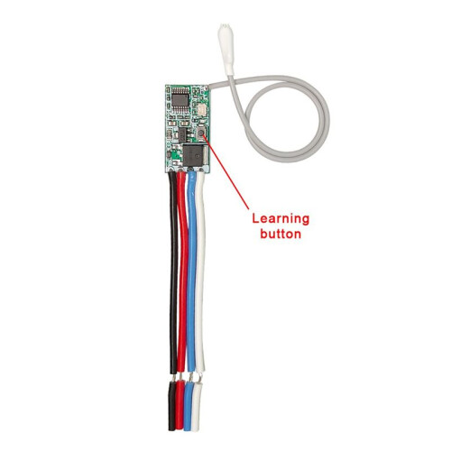 2X 433Mhz  3.6-24V 1CH Relay Wireless RF Remote Control   Module with Transmitter Type B 2