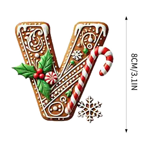 Personalized Wooden Initial Ornament – Christmas Tree 2