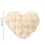 Heart-Shaped Decorative Pillow – White – 1 Pack 3