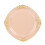 BalsaCircle Transparenta Blush Runda Plasttallrikar (10-pack) 2