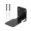 2-Pack Metal Floating Bookshelves, Wall-Mounted, Black & 3