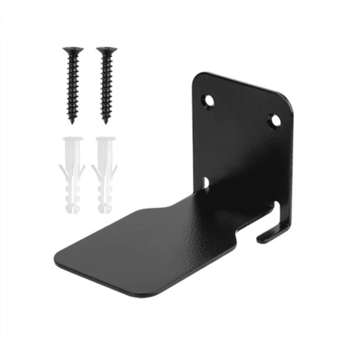 2-Pack Metal Floating Bookshelves, Wall-Mounted, Black & 2