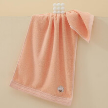 Soft Absorbent Cotton Hand Towel Pink Bathroom Towel for Daily Use Gym Spa Shower 13x29 Inch