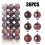 Bronze Brown Shatterproof Christmas Ornaments Set 36 pcs 2
