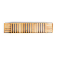 Adjustable Bamboo Bathtub Tray with Removable Caddy, WaterResistant Luxury Bath Caddy for Tub