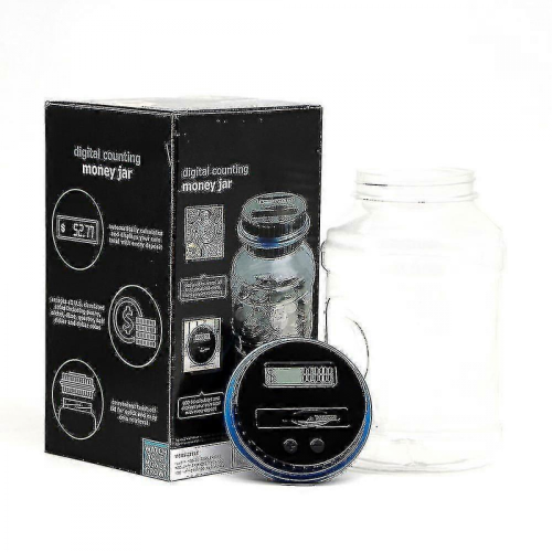 Swiss Franc Money Boxes Counter With Lcd Display Large Capacity Automatic Coin Counting Jar Z40933 2