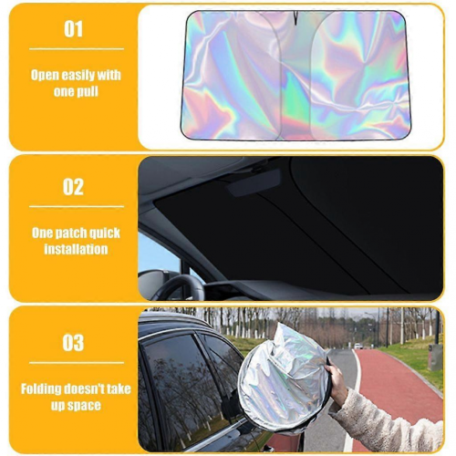 Car Front Window Visors Sunshade for Heat Insulation Car Windshield Sunshade 2