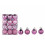 Bolas de Navidad rosas, 1,18 pulgadas, 48 piezas 4