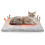 Self Warming Cat Bed, Heated Cat Bed, Thermal Foil Heating Pad, Plush Self-Heating Pet Mat for Crate, Floor 7