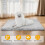 Self Warming Cat Bed, Heated Cat Bed, Thermal Foil Heating Pad, Plush Self-Heating Pet Mat for Crate, Floor 9