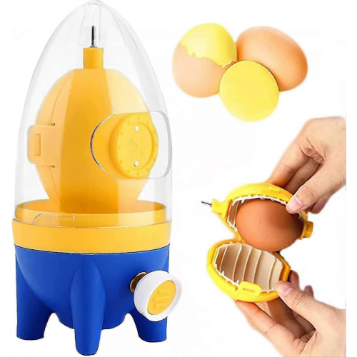 Äggulemixer, snabb manuell bärbar äggmaskin, spinner för köksäggmixning -LL