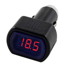 Bil Voltmeter Batteri Testare Cigarettändare Digital Spänningsmonitor 26s