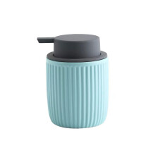 Ceramic Soap Dispenser Bottle with Easy Refill Design for Kitchen or Bathroom Countertop Use