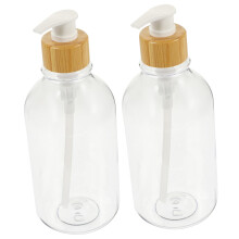 2Pcs Refillable Lotion Bottles with Smooth Pump Dispensing, Wide Refill Opening, Minimalist Bathroom Dispenser Set