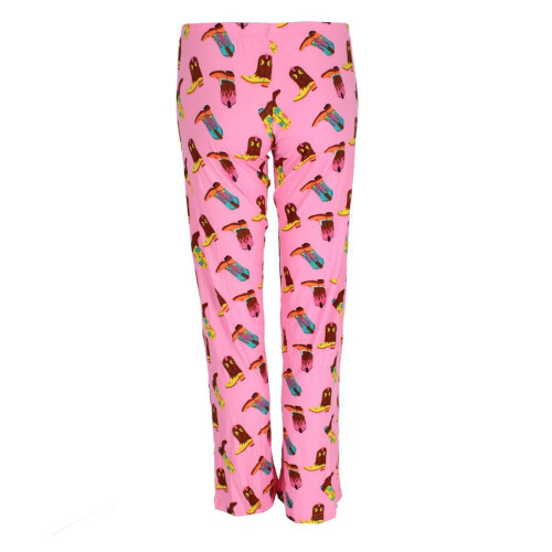 Roll Outta Bed Women's Cowgirl Polysuede Open Bottom Pyjama Pants 2