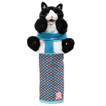 Cat Wrestling Glove Puppet Toy - Interactive Cat Wrestler Hand Mitt with Protective Sleeve and Catnip Enrichment