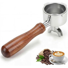 Filter Holder 51 mm for Casabrews CM5418/Cecotec Power Espresso 20, Ears 4 mm Thick Stainless Steel Filter Holder