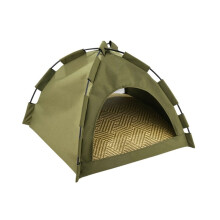 1PC Foldable Cat House Pet Tent Semi-Enclosed Removable Double Sided Mat Pet Furniture and Beds Cats and Dogs Supplies A