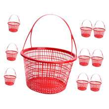 10pcs Plastic Fruit Basket Large Capacity Easy to Clean Storage for Strawberries Blueberries Cherries