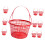 10pcs Plastic Fruit Basket Large Capacity Easy to Clean Storage for Strawberries Blueberries Cherries 1