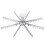 Gear Pizza Cutter - Alloy Guideline Portion Divider for Even , 6, 8, 10 Options 8 1