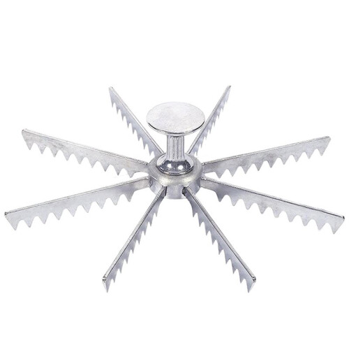 Gear Pizza Cutter - Alloy Guideline Portion Divider for Even , 6, 8, 10 Options 8