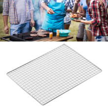 Stainless Steel Grill Grate for Outdoor BBQ, Reusable Mesh Grates with Even Heat and Easy Clean Surface