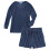 CTM Women's Waffle Knit V Neck Pyjama Set 2