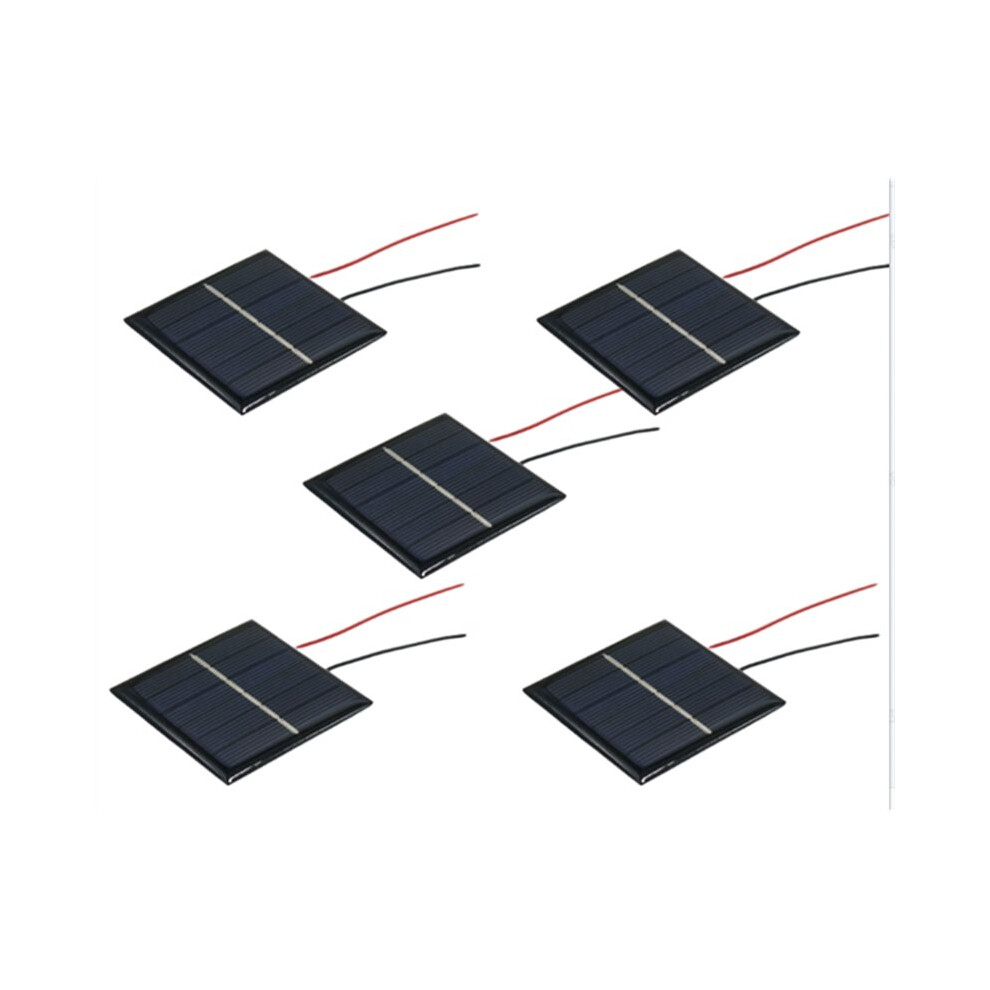 Micro Solar Board Photovoltaic 5Pcs 2-3V 100Ma Solar Cells With Wires Solars Epoxy Plate Diy Projects Toys 60Mm X 60Mm 6032462170162