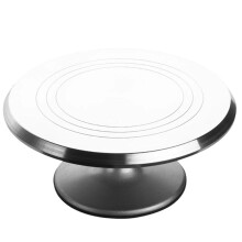 Aluminum Alloy 10 Inch Cake Turntable Piping Mounting Cake Turntable,High Body Turntable Piping Household Baking Tool