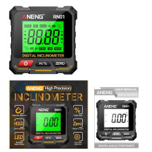 ANENG Magnetic Digital Angle Gauge Laser 360Inclinometer ANENG Laser Protractor 0.05 Accuracy Level Box Wood Working A