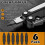 6-Pack Double-Sided Screwdriver Bits for  Multi-Tools - 1/ 2 Phillips & 3/16" Flathead 1