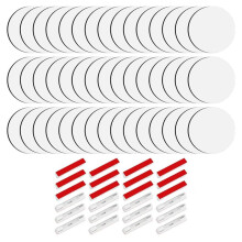 30 Stück Sublimations-Rohlinge mit Nadeln, 7,6 cm (3 Zoll) -Knöpfe, Nadeln, Sublimations-Rohlinge, Weihnachten für Schulprojekte