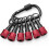 Non-Slip Bit Holder Key Chain 6pc, Drill Bit Holder for 1/4" Hex Shank Bits, Bit Holders for Impact Driver Drill 1