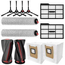 12PCS Replacement Parts for E25 Omni/E28 Omni Vacuum Cleaner Part Main Side Brush Filters Dust Bag Roller Mop