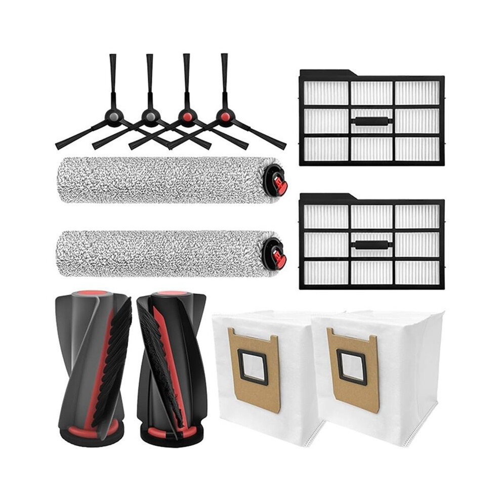 12Pcs Replacement Parts For E25 Omni/E28 Omni Vacuum Cleaner Part Main Side Brush Filters Dust Bag Roller Mop 6034161388299