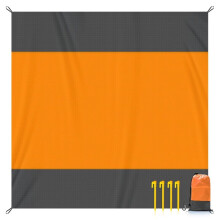 Sandproof Beach Blanket, Foldable Beach Mat with 4 Corner Stakes, for Outdoor Camping Travel Vacation Hiking