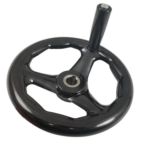 12x100mm Black 3 Spoke Hand Wheel for Lathe and Milling Machine