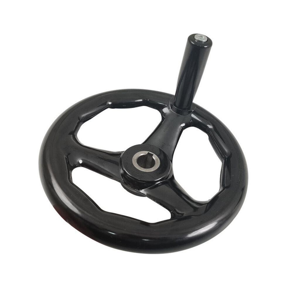12X100mm Black 3 Spoke Hand Wheel For Lathe And Milling Machine 4712881142828