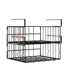Under Shelf Basket Storage 11.8in Metal Under Cabinet Shelf, Hanging Wire Basket Shelves, Undershelf Storage Basket 2pcs