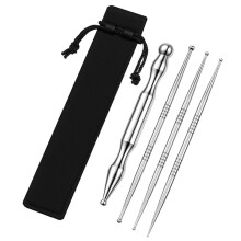 4-Teiliges Akupressurstift-Set Aus Edelstahl für Gesichtsreflexzonenmassage, Tiefengewebsmassage und Muskelentspannung