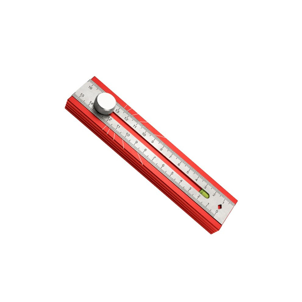 Woodworking Multi-Angle Marking Secure Lock Design Protractor Depth Measuring Ruler Adjustable Tool 4713616747004