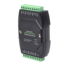 Módulo de Saída Analógica Industrial RS485 de 8 Canais com Conversão da de 12 Bits, Suporta Saída Simultânea de Tensão ou Corrente em 8CH (B)