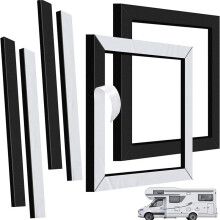 RV AC Gasket,14x14 Inch Universal Roof Air Conditioner Seal Kit with Self-Adhesive Picture Frame Gasket Leveling Pads